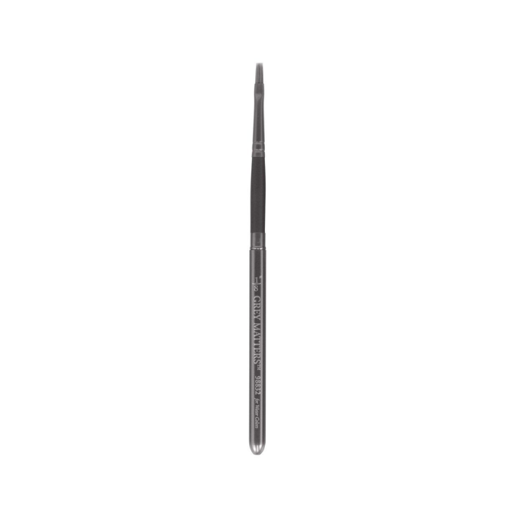JACK RICHESON & CO Grey Matters Watercolour Travel Brush - Grey Synthetic - Flat 1/8" (4 x 9mm)