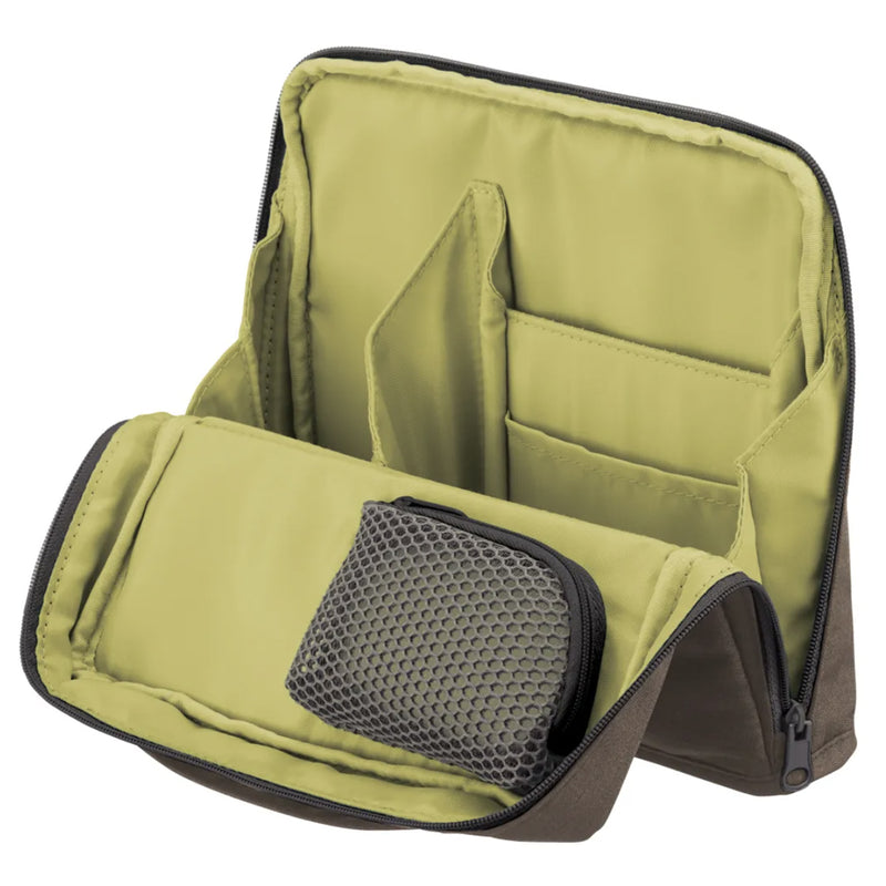 KOKUYO Haco-biz Stand Up Utility Case - Oatmeal/Lime