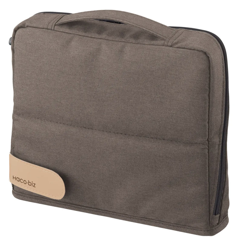 KOKUYO Haco-biz Stand Up Utility Case - Oatmeal/Lime