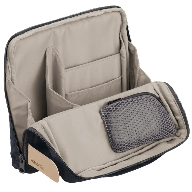KOKUYO Haco-biz Stand Up Utility Case - Midnight Blue/Taupe