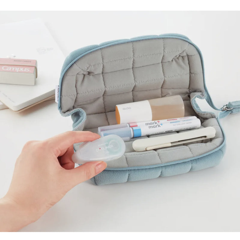 KOKUYO Mococo Pencil / Pen Case - Blue