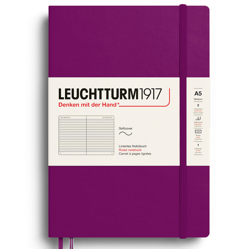 LEUCHTTURM1917 Human Intelligence Colours - Soft Cover - Medium (A5) - Burgundy