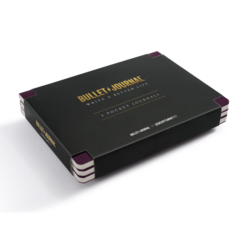 LEUCHTTURM1917 Bullet Journal Pocket - Set of 3 - Pocket (A6) - Dotted - Purple26