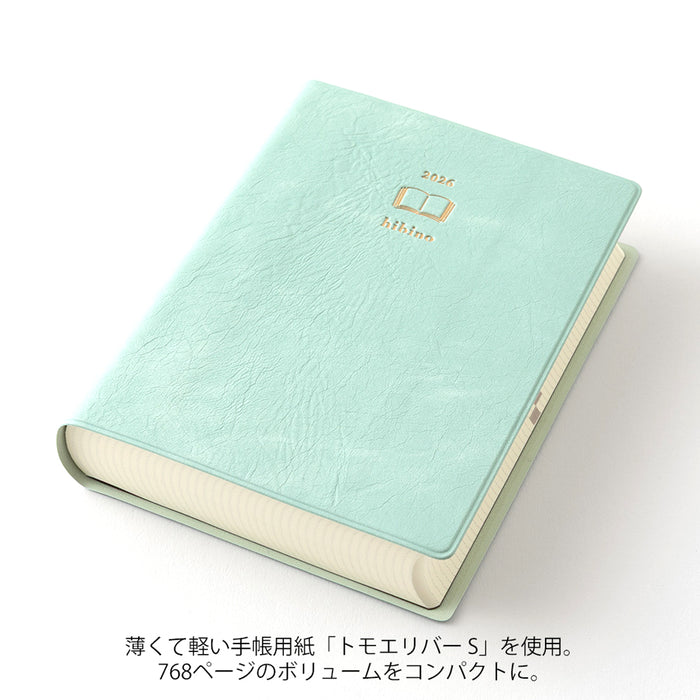2026 MIDORI Hibino - Daily Diary Planner - Soft Cover - Pocket (A6) - Blue