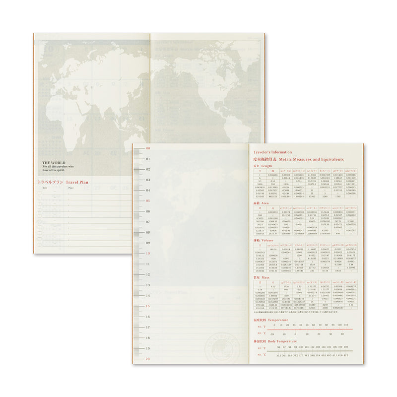 2026 Traveler's Company - Diary Insert - Regular Size - Monthly Planner