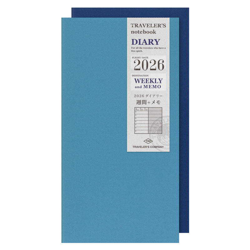 2026 Traveler's Company - Diary Insert - Regular Size - Weekly Planner and Notebook