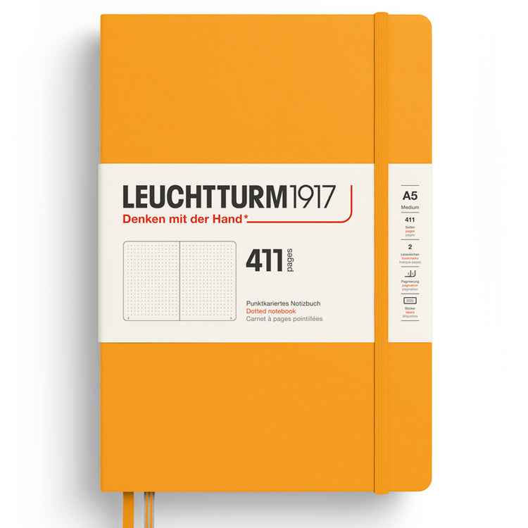 LEUCHTTURM1917 Classic Hard Cover Expanded Notebook 411 - Medium (A5) - Dotted - Rising Sun
