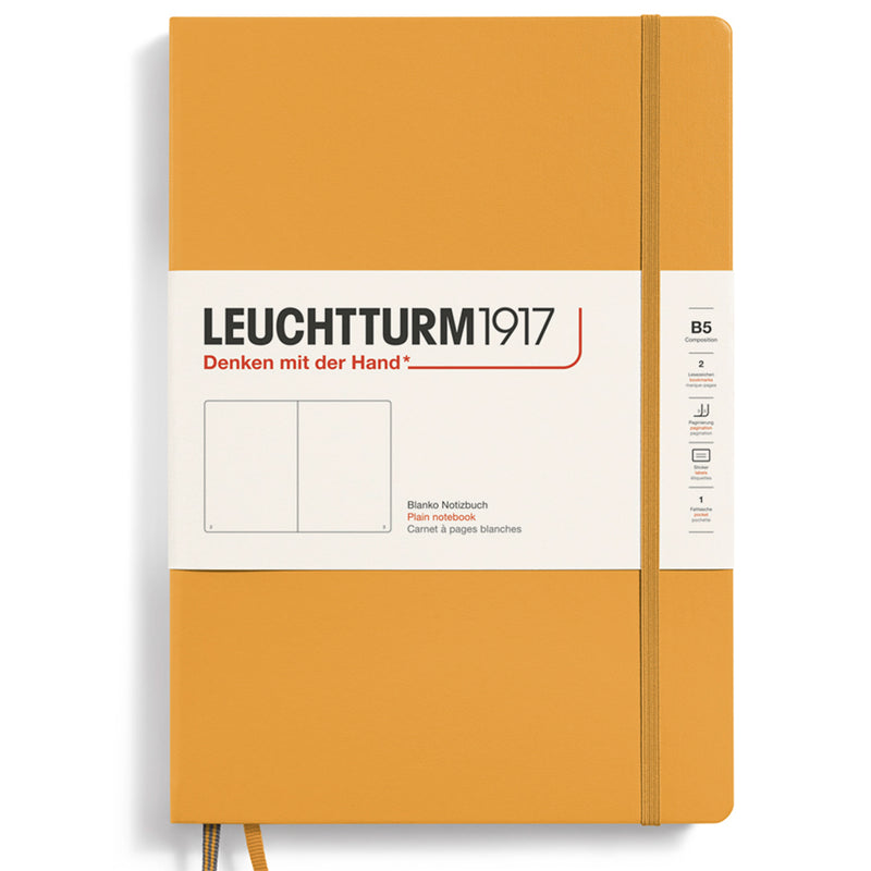LEUCHTTURM1917 Composition Notebook Hard Cover - B5 - Rising Sun
