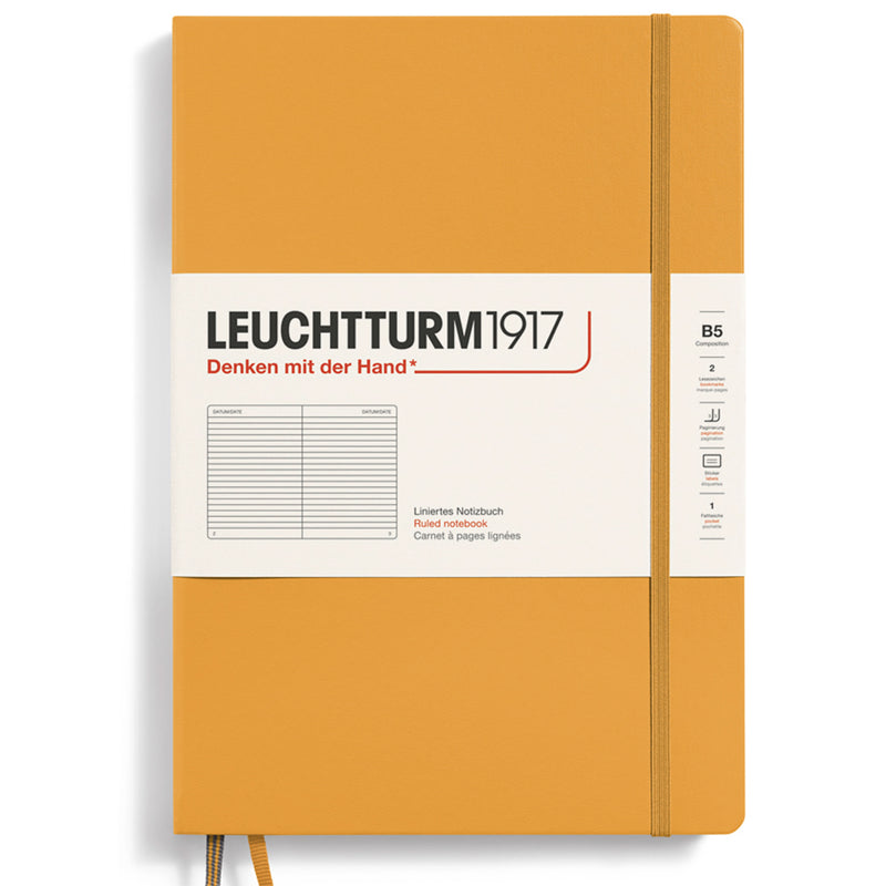 LEUCHTTURM1917 Composition Notebook Hard Cover - B5 - Rising Sun