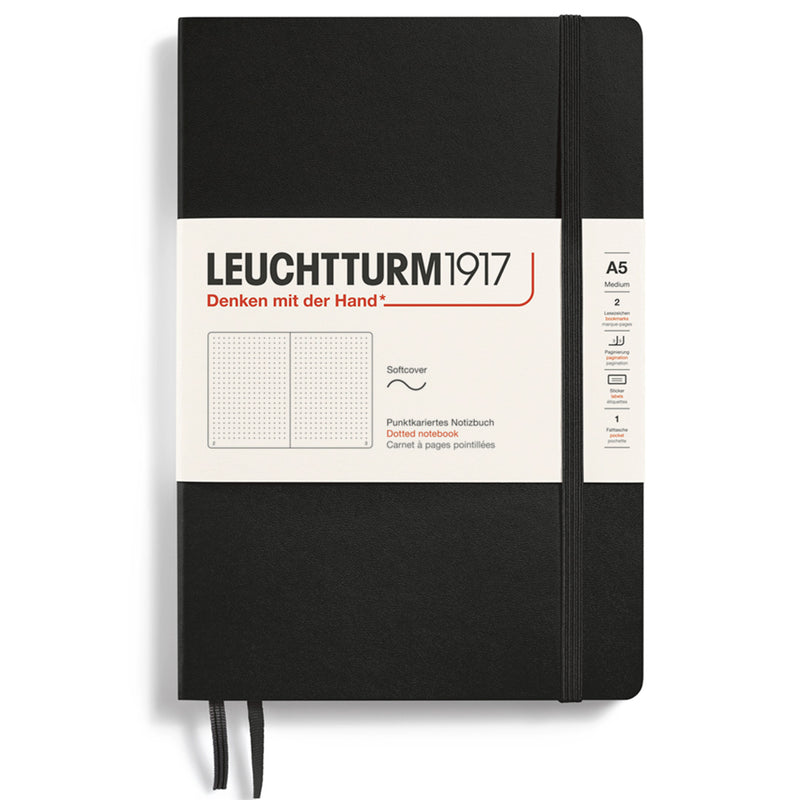 LEUCHTTURM1917 Soft Cover - Medium (A5) - Black