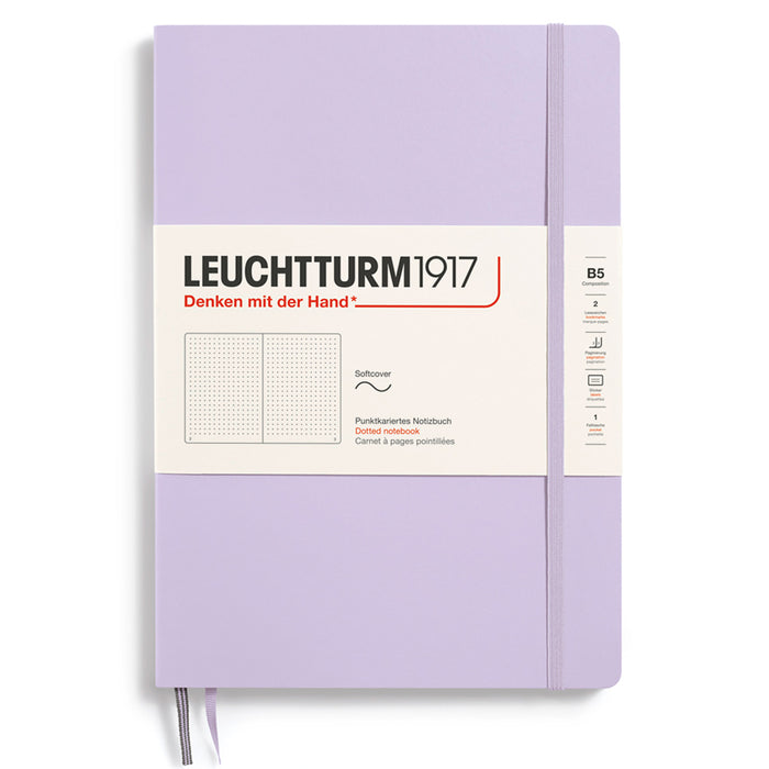 LEUCHTTURM1917 Composition Notebook Soft Cover - B5 - Dotted - Lilac