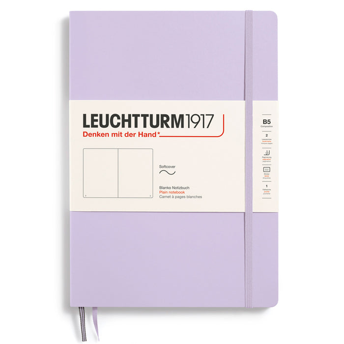 LEUCHTTURM1917 Composition Notebook Soft Cover - B5 - Plain - Lilac