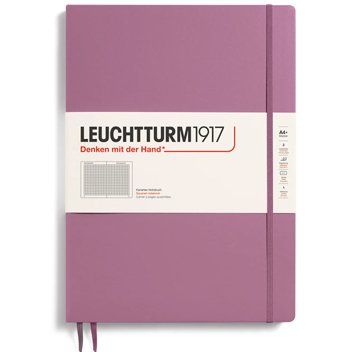 LEUCHTTURM1917 Classic Hard Cover - Master SLIM A4 - Squared/Grid - Dusty Rose