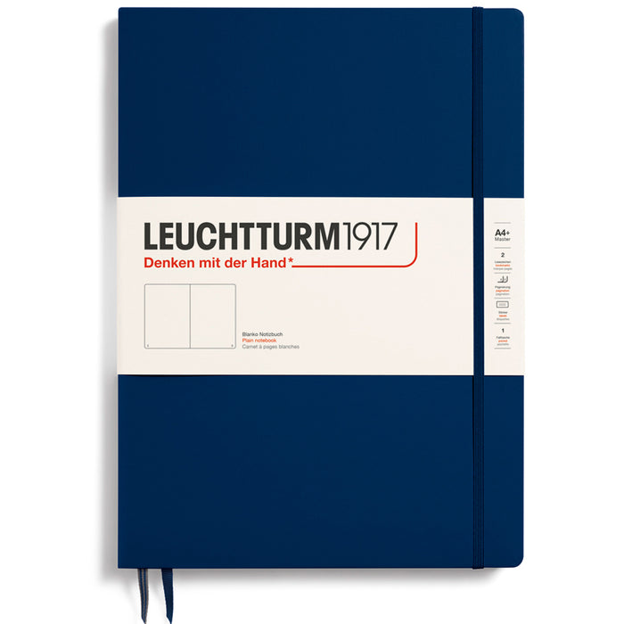 LEUCHTTURM1917 Classic Hard Cover - Master SLIM A4 - Plain - Navy