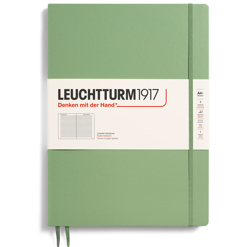LEUCHTTURM1917 Classic Hard Cover - Master SLIM A4 - Ruled - Sage