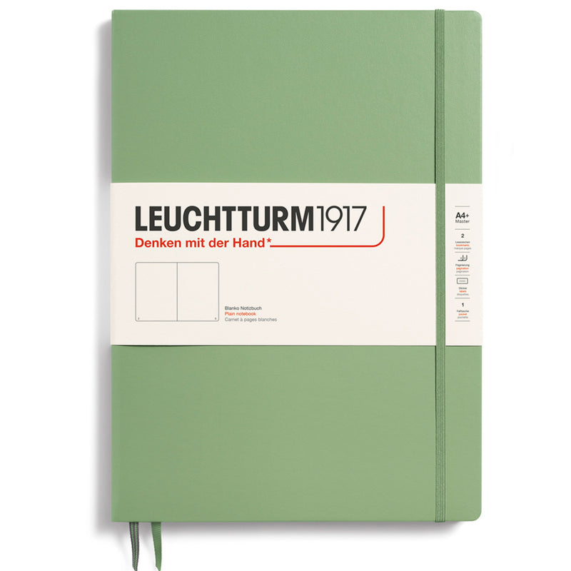 LEUCHTTURM1917 Classic Hard Cover - Master SLIM A4 - Plain - Sage