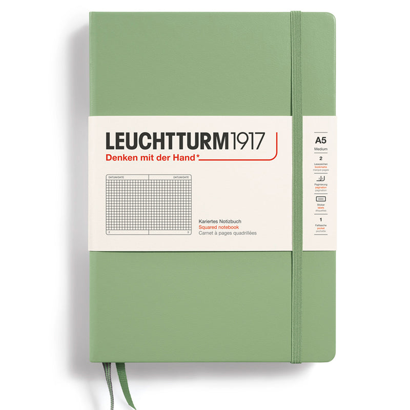 LEUCHTTURM1917 Classic Hard Cover - Medium (A5) - Squared/Grid - Sage