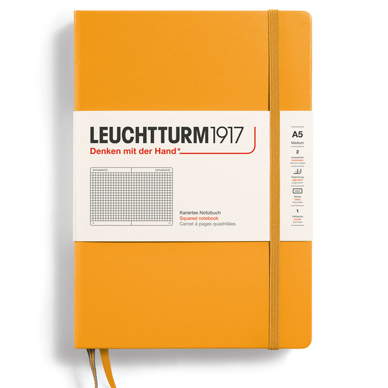 LEUCHTTURM1917 Classic Hard Cover - Medium (A5) - Squared / Grid - Rising Sun