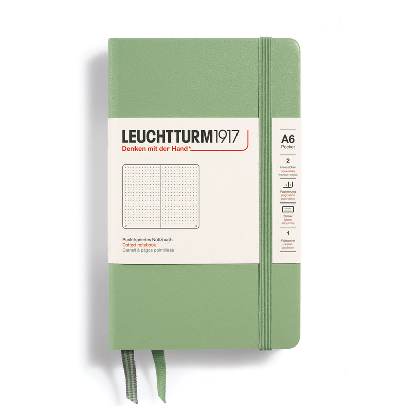 LEUCHTTURM1917 Classic Hard Cover - Pocket (A6) - Dotted - Sage