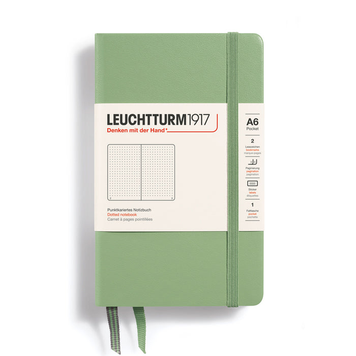 LEUCHTTURM1917 Classic Hard Cover - Pocket (A6) - Dotted - Sage