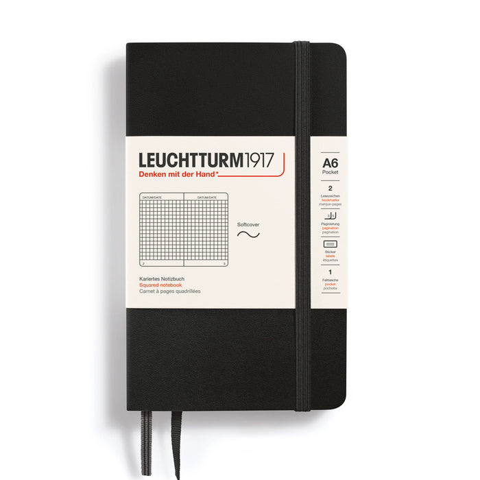 LEUCHTTURM1917 Soft Cover - Pocket (A6) - Black