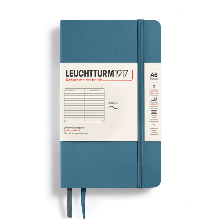 LEUCHTTURM1917 Soft Cover - Pocket (A6) - Stone Blue