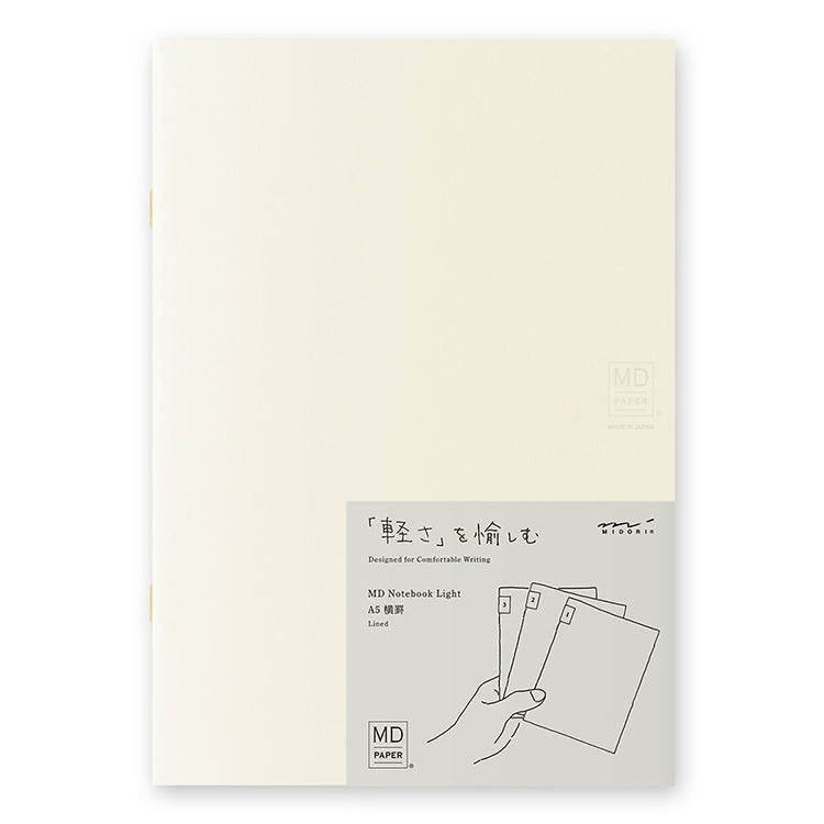 MIDORI - Notebook - Light - A5 - Lined (pack of 3)