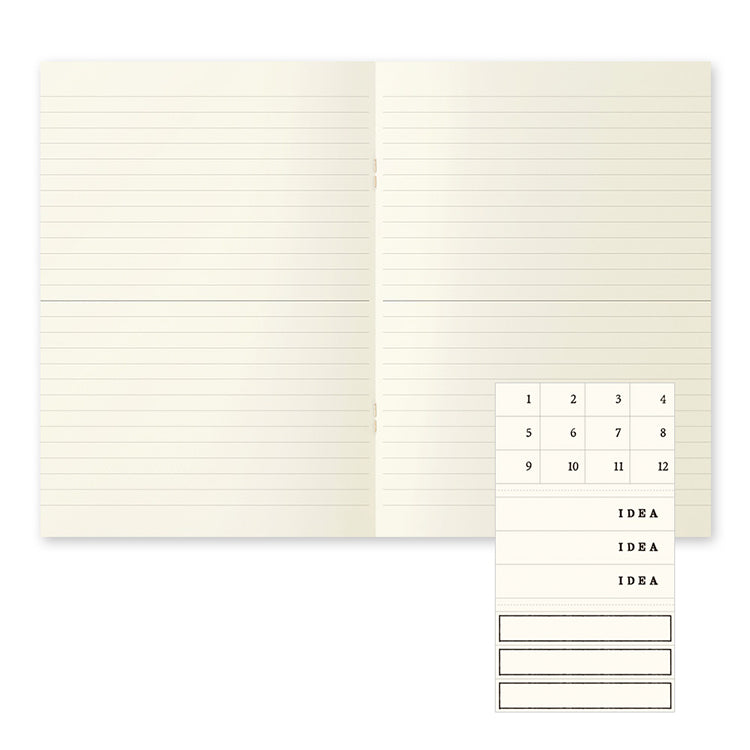 MIDORI - Notebook - Light - A5 - Lined (pack of 3)