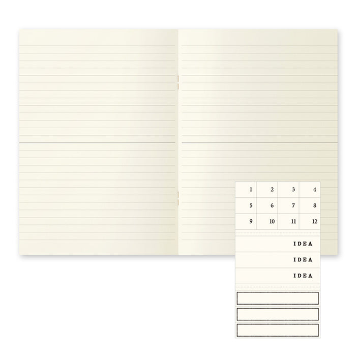 MIDORI - Notebook - Light - A5 - Lined (pack of 3)