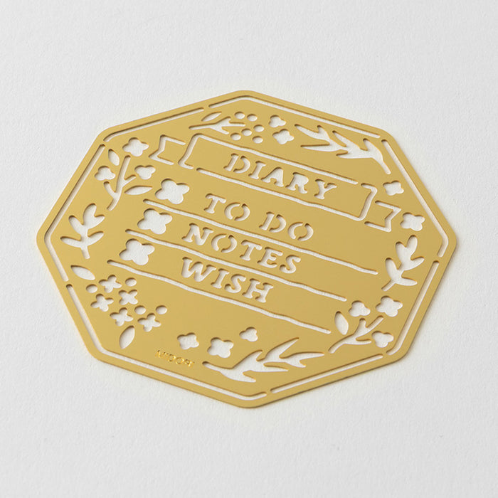 MIDORI - Motif Template - Diary - Brass