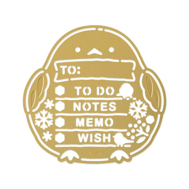 MIDORI - Motif Template - Penguin - Brass