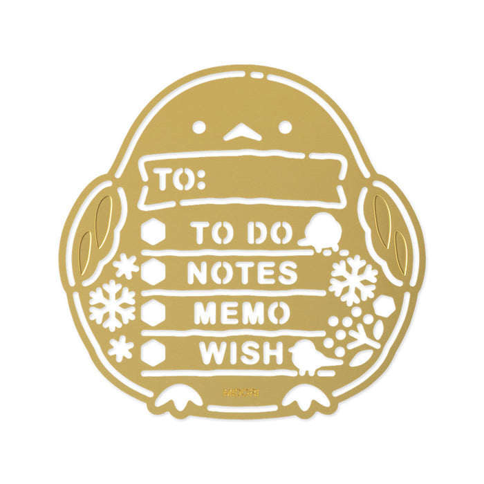 MIDORI - Motif Template - Penguin - Brass
