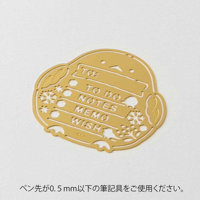MIDORI - Motif Template - Penguin - Brass