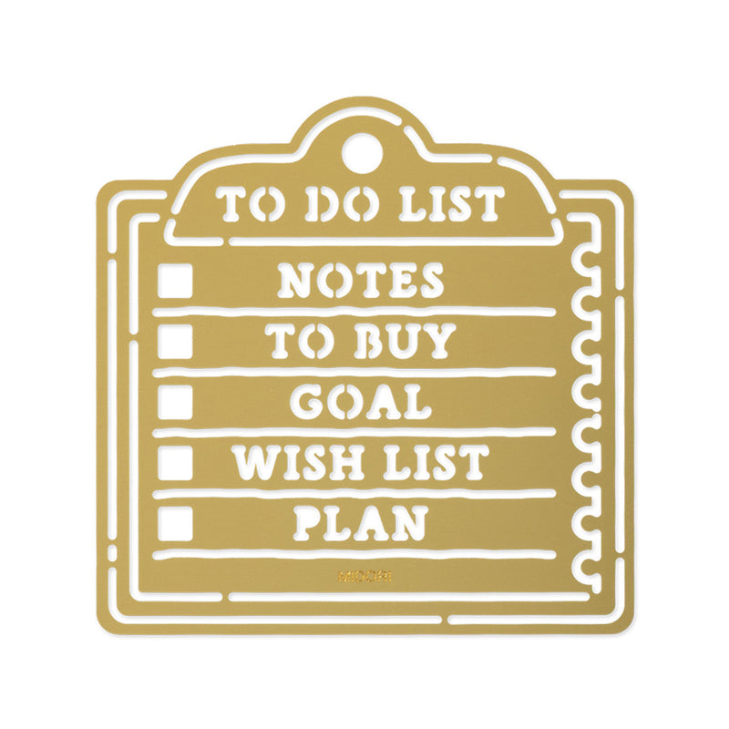 MIDORI - Motif Template - To Do List - Brass