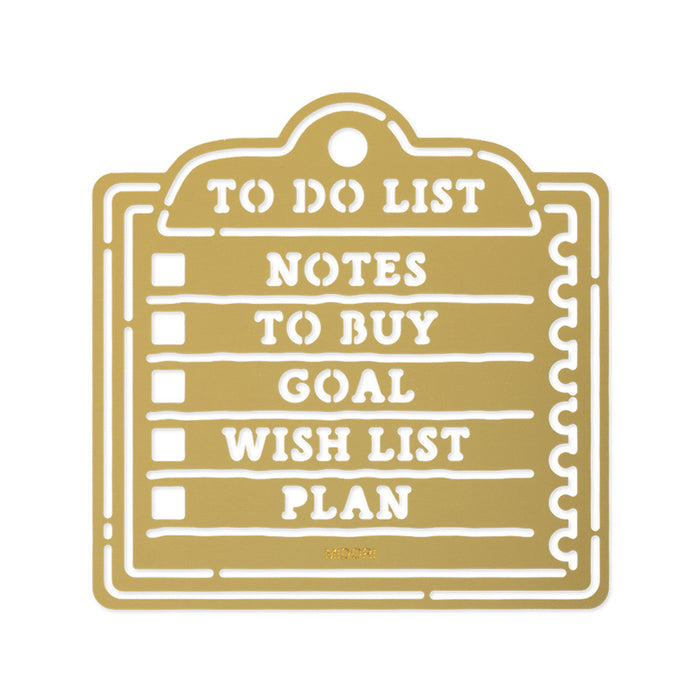 MIDORI - Motif Template - To Do List - Brass