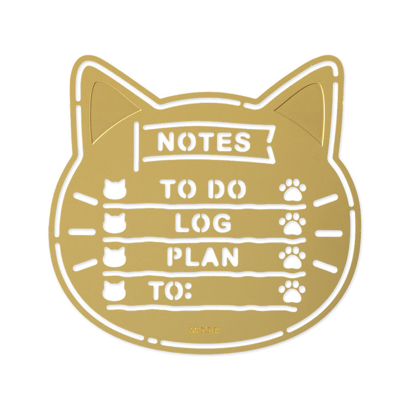 MIDORI - Motif Template - Cat - Brass