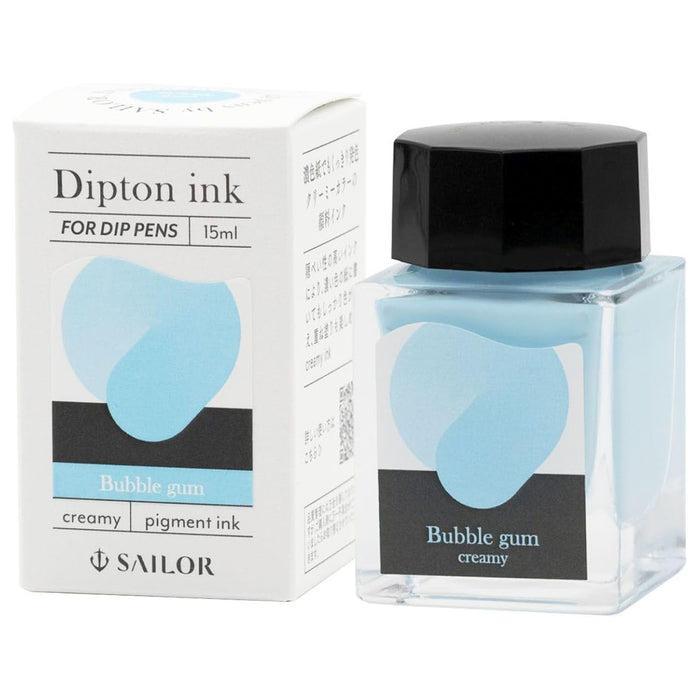 SAILOR Dipton - Dip Pen Calligraphy Ink - 15mL - Creamy Bubble Gum