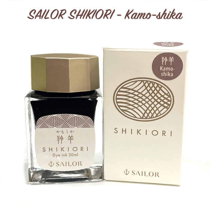 SAILOR SHIKIORI Fountain Pen Ink - 20mL Bottle - Kamo-shika