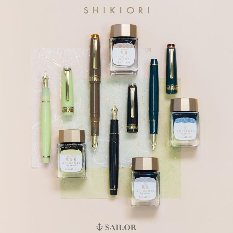 SAILOR SHIKIORI Fountain Pen Ink - 20mL Bottle - Kiji