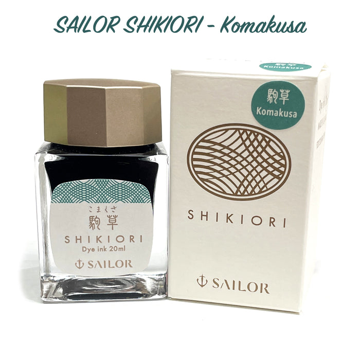 SAILOR SHIKIORI Fountain Pen Ink - 20mL Bottle - Komakusa
