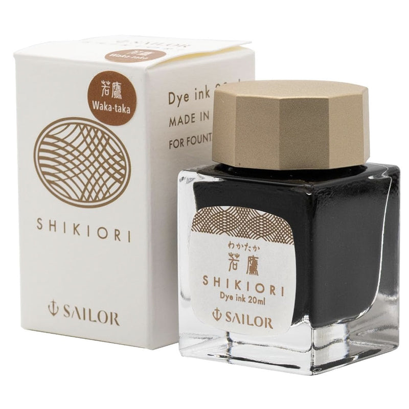 SAILOR SHIKIORI Fountain Pen Ink - 20mL Bottle - Wakataka
