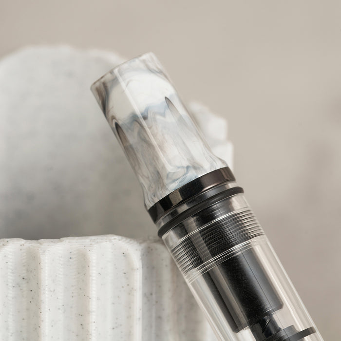 TWSBI Eco Fountain Pen - Carrara with Onyx Trim and Nib