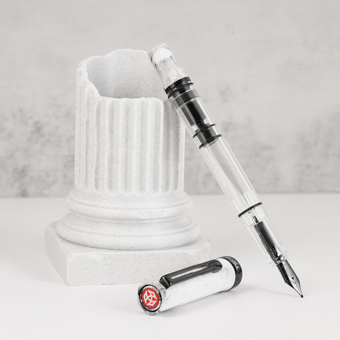 TWSBI Eco Fountain Pen - Carrara with Onyx Trim and Nib