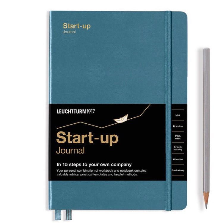LEUCHTTURM1917 Start-Up Journal - Hard Cover - Medium (A5) - Stone Blue