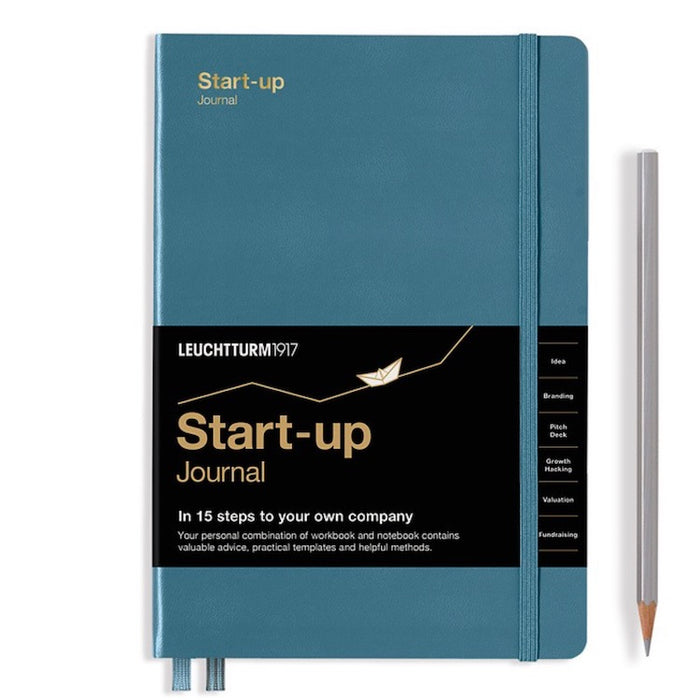LEUCHTTURM1917 Start-Up Journal - Hard Cover - Medium (A5) - Stone Blue