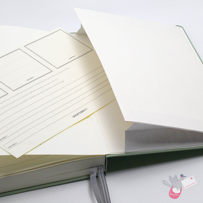 LEUCHTTURM1917 "Some lines a day" 5 year Diary / Memory Book - Hard Cover - Medium A5 - Sage