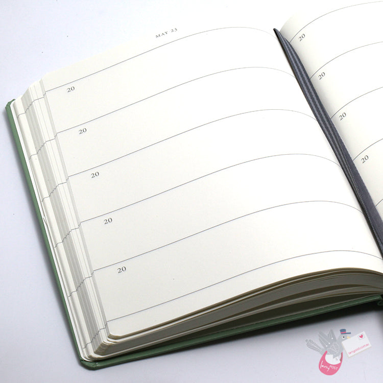 LEUCHTTURM1917 "Some lines a day" 5 year Diary / Memory Book - Hard Cover - Medium A5 - Sage
