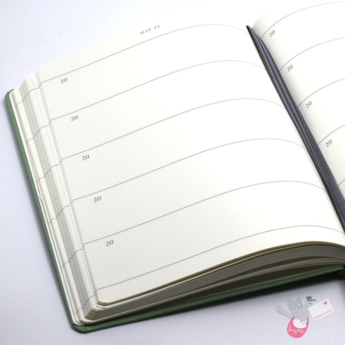 LEUCHTTURM1917 "Some lines a day" 5 year Diary / Memory Book - Hard Cover - Medium A5 - Sage
