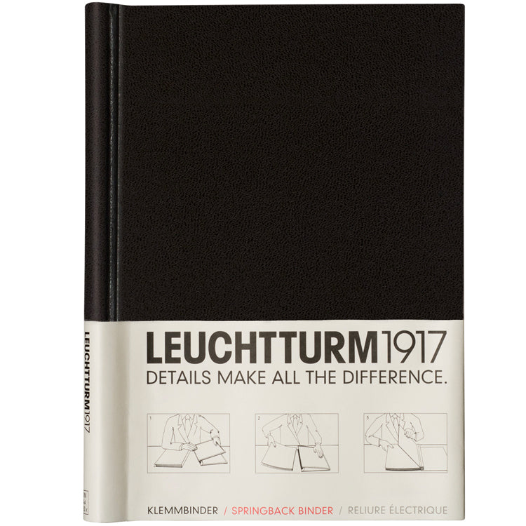 LEUCHTTURM1917 Peka Springback Binder (holds 150 pages) - A4 - Black