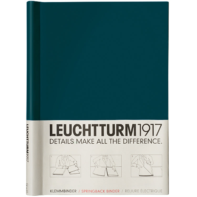 LEUCHTTURM1917 Peka Springback Binder (holds 150 pages) - A4 - Pacific Green